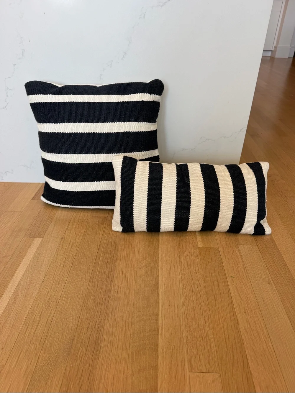 Target Black and White Striped Accent Pillow Set Outdoor - Home Accents